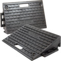 4 Inch Driveway Curb Ramp Pack of 2, Heavy Duty Rubber Ramps I738