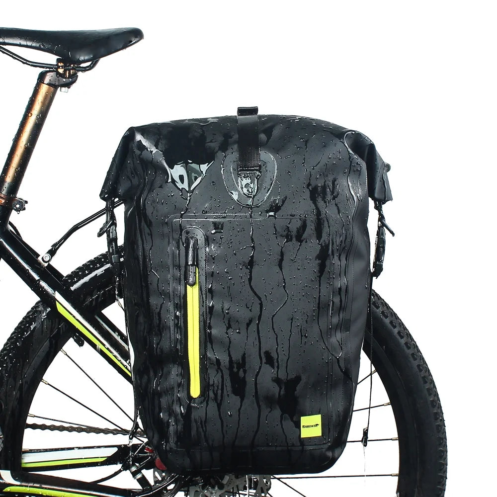 25L Waterproof Bike Rear Rack Pannier Bag X4339