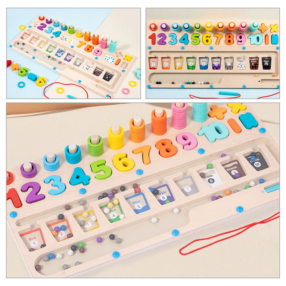 Magnetic Wooden Building Blocks Puzzle C4694