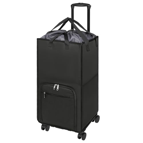 Rolling Laundry Hamper with Wheels, Large 90L Collapsible Laundry Basket Bag E63187