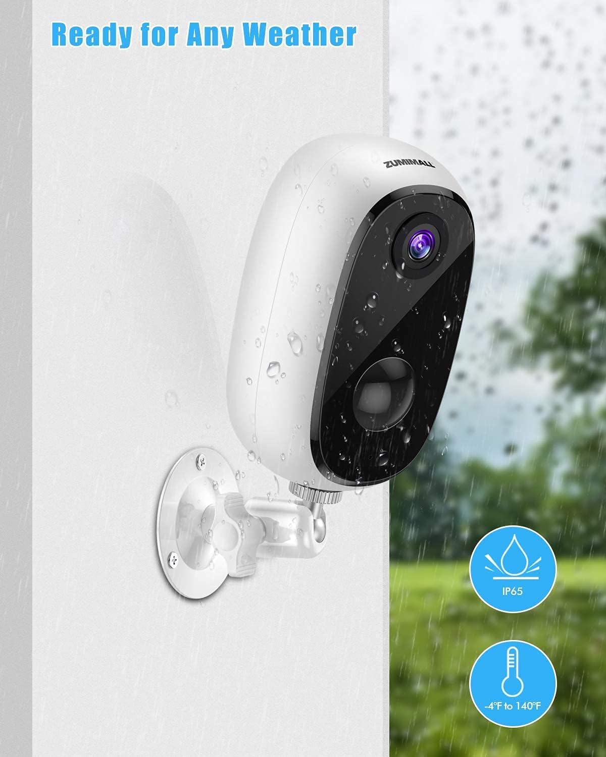 1080P Wireless WiFi Outdoor Security Camera with Rechargeable Battery M5688