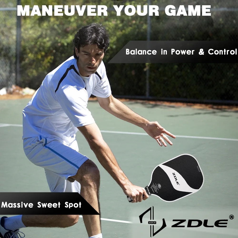 Graphite Pickleball Paddle Set with 3K Carbon Fiber Polymer Honeycomb Core R57450