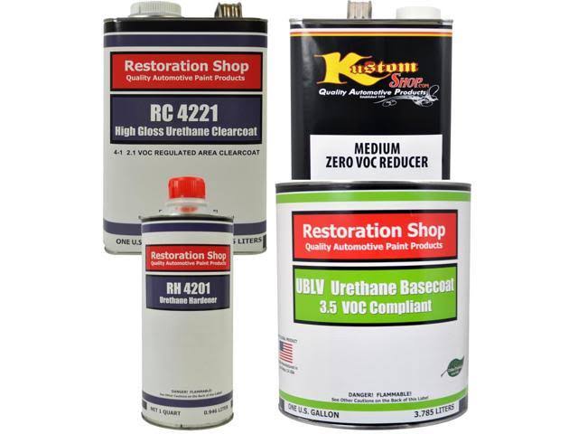 Sunset Orange Urethane Basecoat/Clearcoat Car Paint Complete Medium Gallon Kit F9012