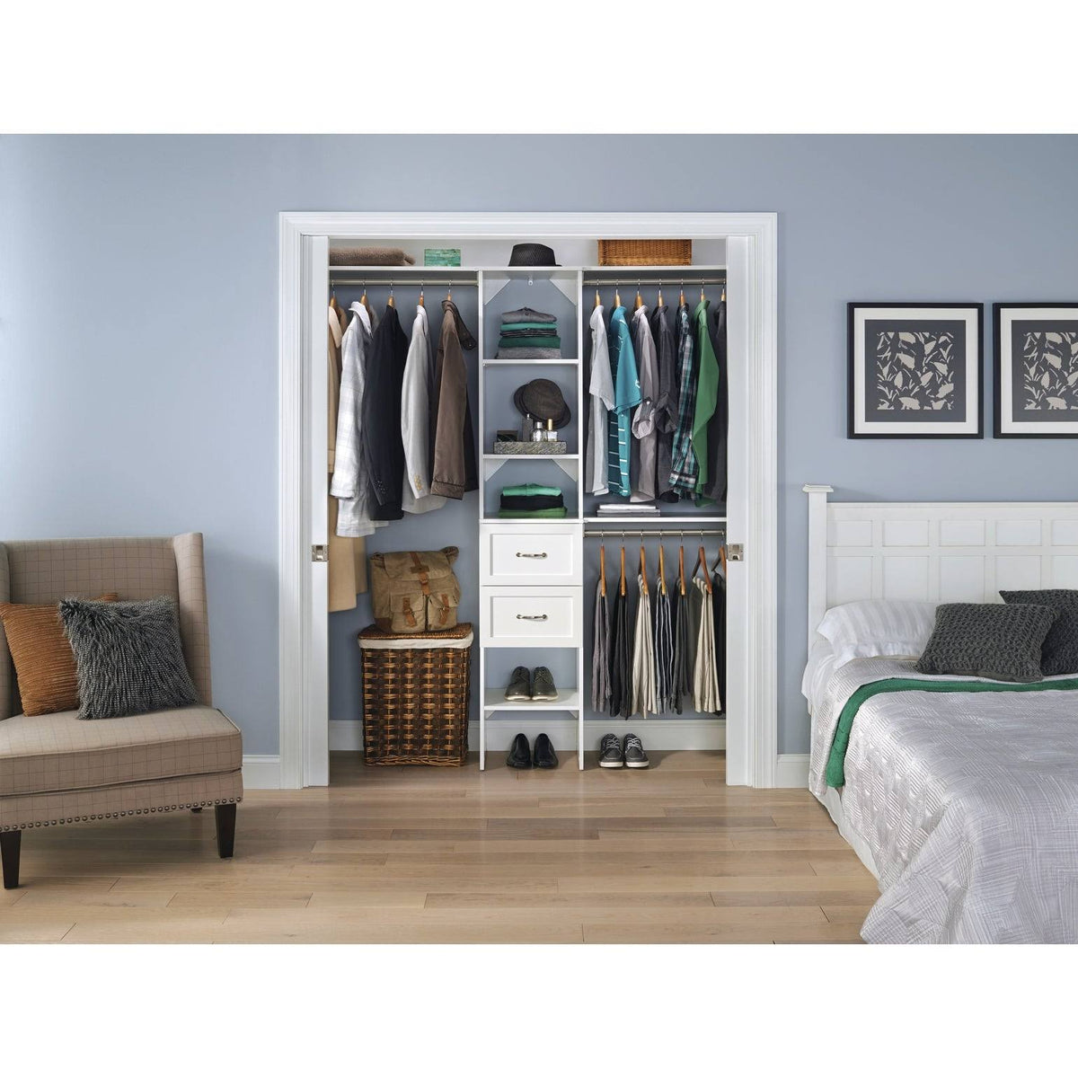 Natural Gray Closet Organizer W398796