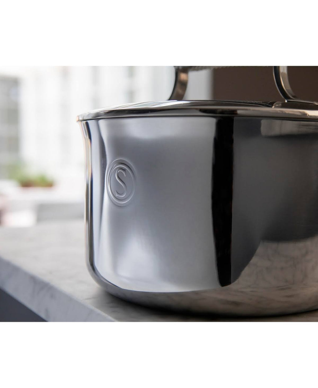 4 qt. Tri-Ply Stainless Steel Chef's Pan with Lid O74854