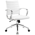 White Faux Leather Office Chair T937