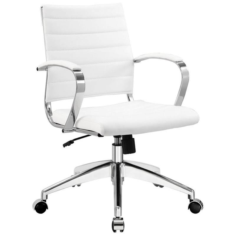 White Faux Leather Office Chair T937