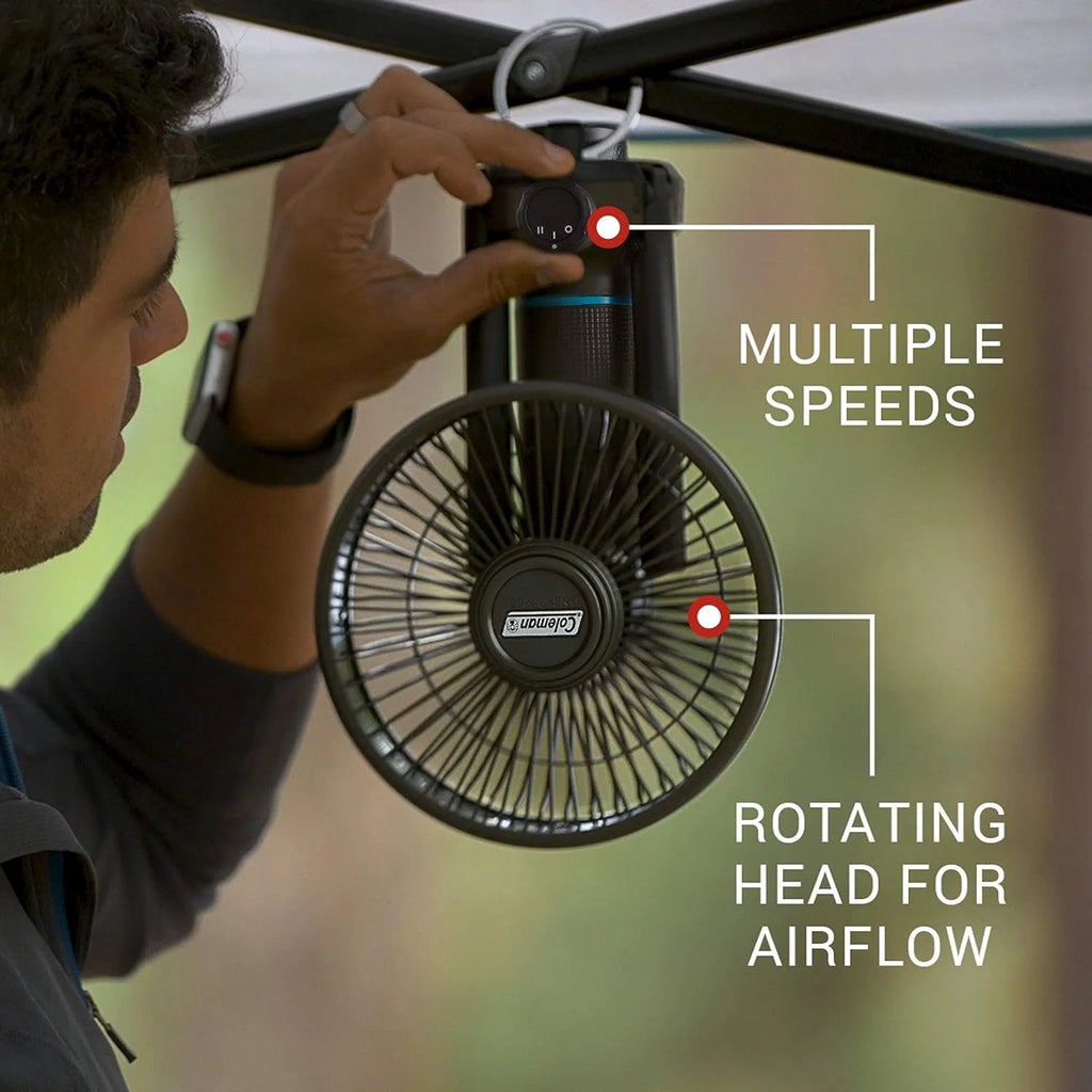 Black Multi-Speed Fan and Battery O870