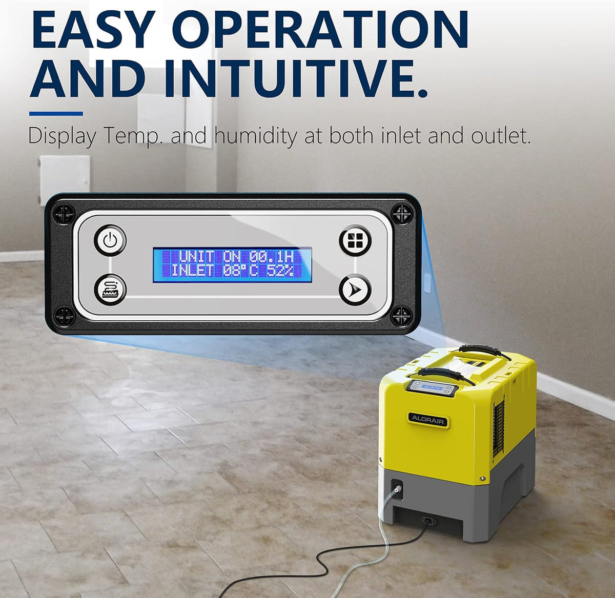 180 PPD Commercial Dehumidifier with Pump Drain Hose V8973