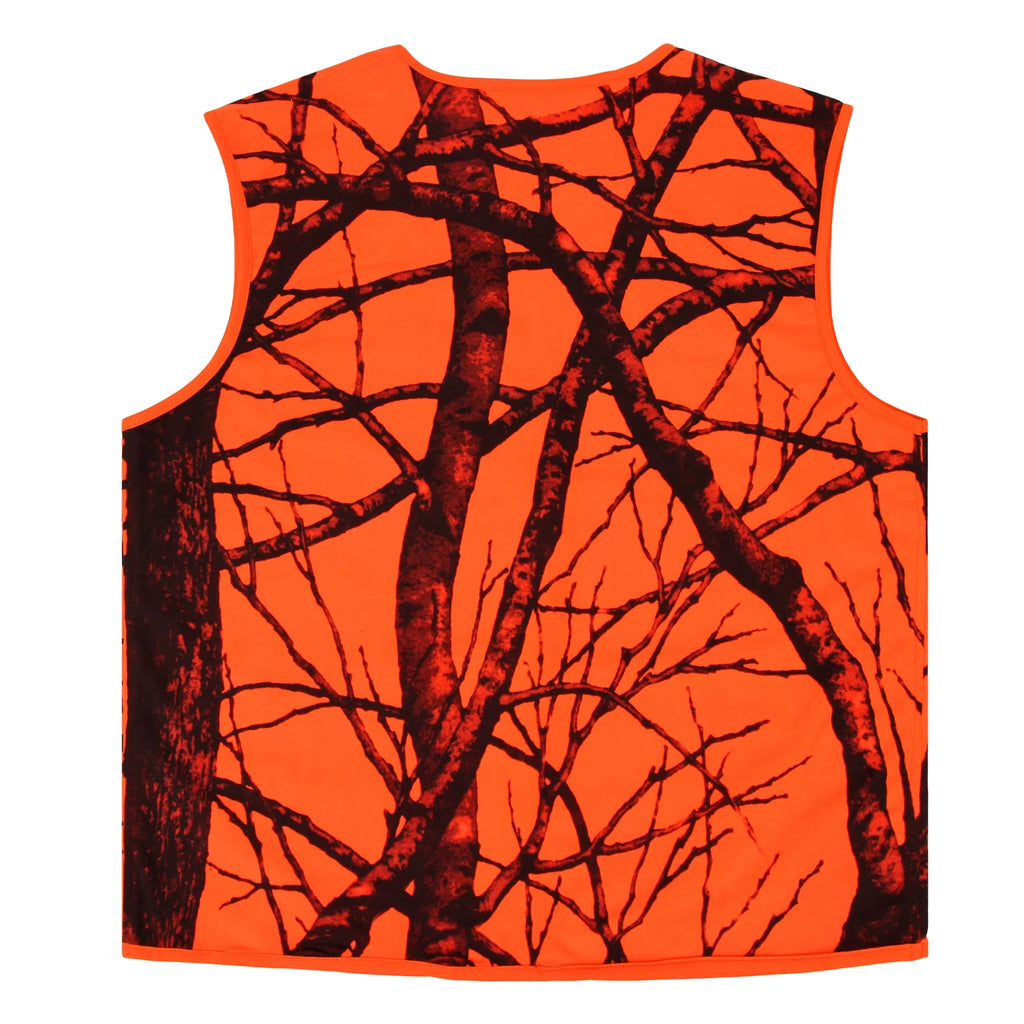 Orange Lightweight Hunting Vest with Zipper Closure (M) C75514