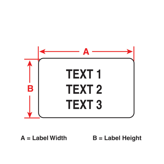 Black/White Nylon Label Cartridge E957