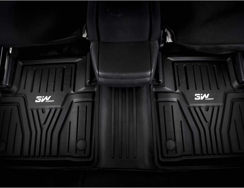 TPE All Weather Custom Fit Floor Liner Full Set Car Mats Black E6765
