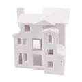 Miniature Dollhouse Scenes Building Train Unpainted House Decoration P2018