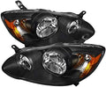 Smoke Lens Head Lights and Amber Corner Signal Lamps Pair X28151