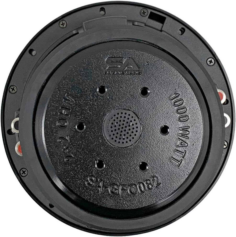 8 Inch 1000 Watt Max Power Dual 2 Ohm Car Audio Subwoofer L101