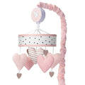 Pink/White Musical Baby Crib Mobile E8036