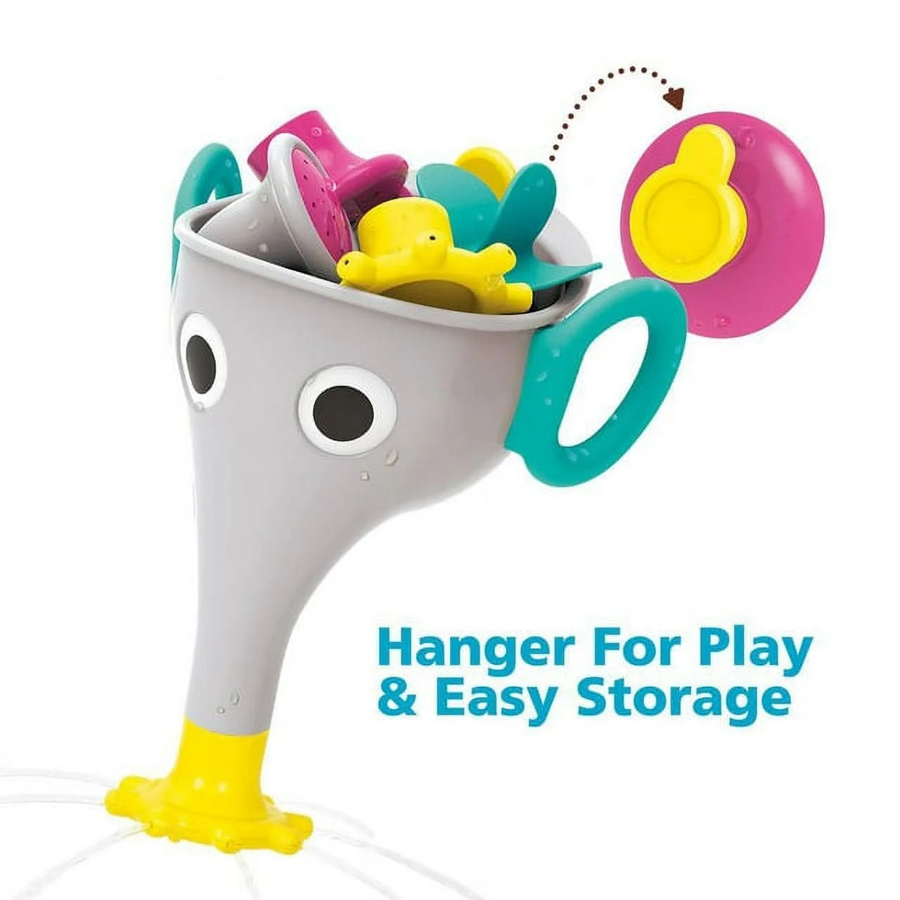 Blue Bath Toy with Interchangeable Trunk Accessories J184