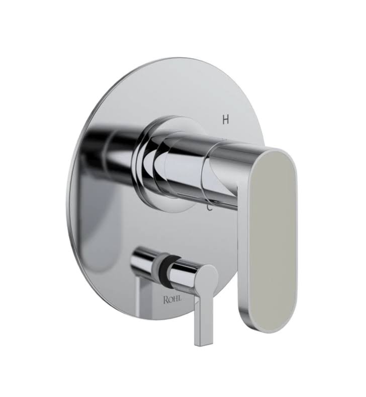 Matte Black Pressure Balance Trim with Diverter with Lever Handle N9765
