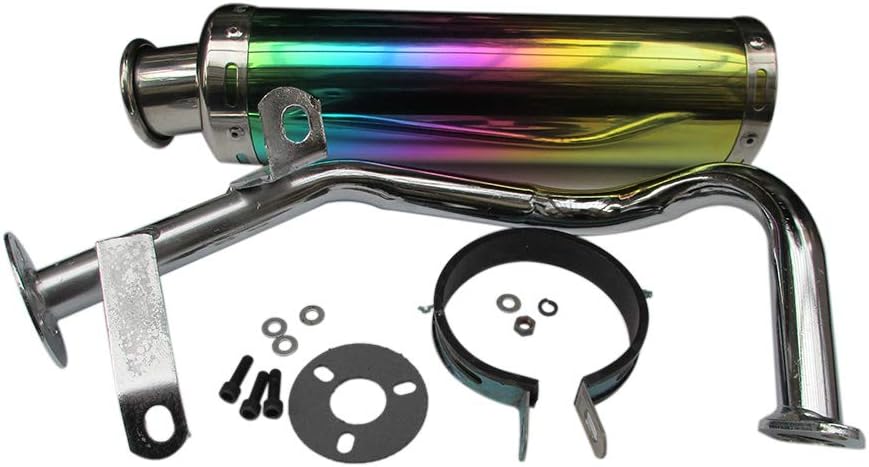 Pack of 2 Purple Exhaust System Muffler for 50cc 150cc Scooters B68661