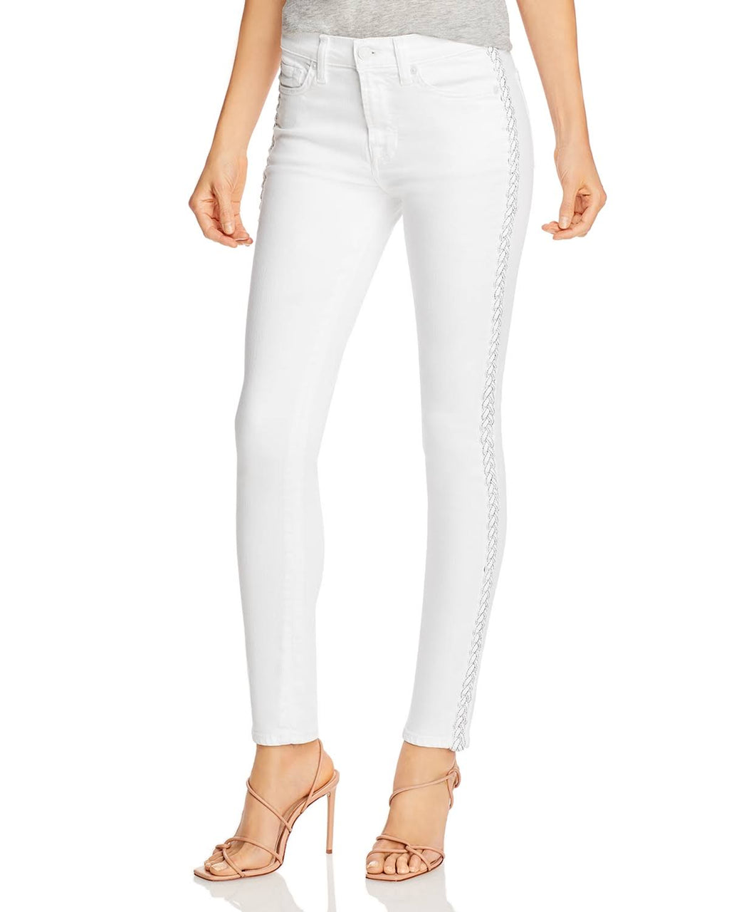 Clean White Ankle Skinny Jeans G477134