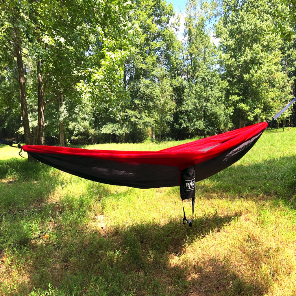 Red Portable Double Hammock Lightweight Parachute Nylon C929999