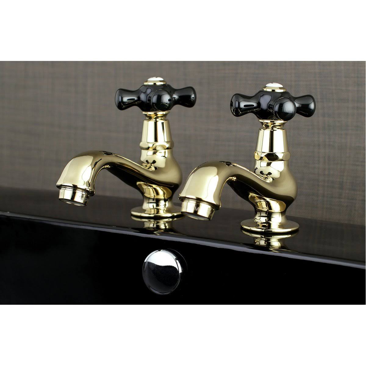 Polished Chrome Basin Tap Faucet with Cross Handle A990228