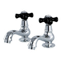 Polished Chrome Basin Tap Faucet with Cross Handle A990228