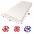 Upholstery Foam Cushion Sheet 4"x24"x75" High Density H508