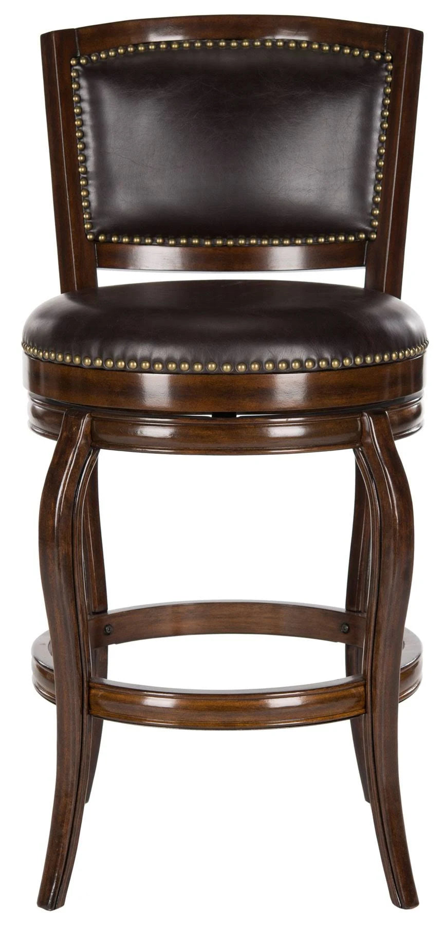 Espresso Brown Swivel Bar Stool O916002
