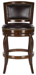 Espresso Brown Swivel Bar Stool O916002