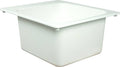 White Molded Stone Utility Sink D78141
