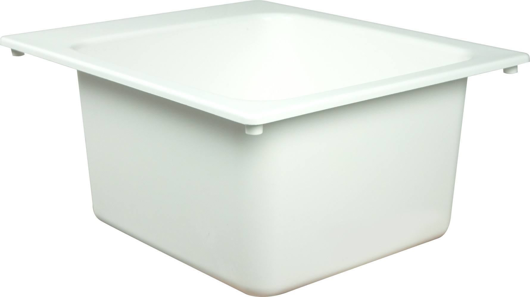 White Molded Stone Utility Sink D78141