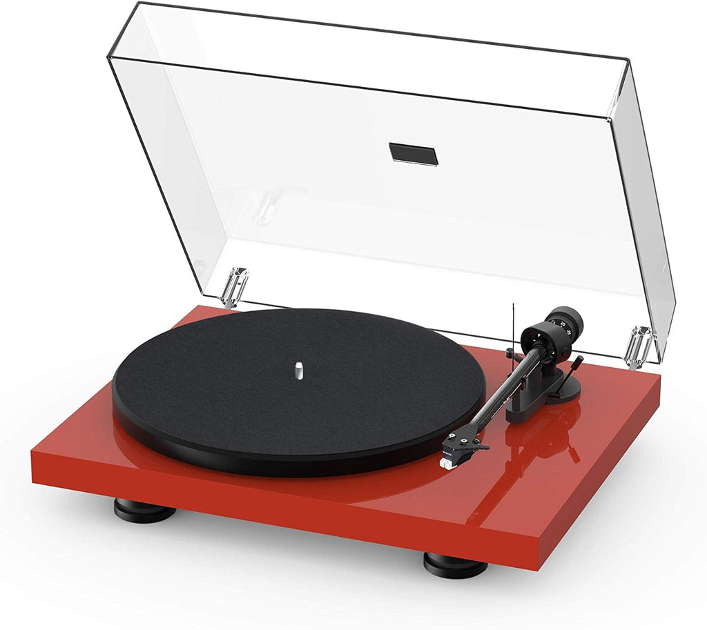 Satin Steel Blue Turntable with Carbon Fiber Tonearm H16320