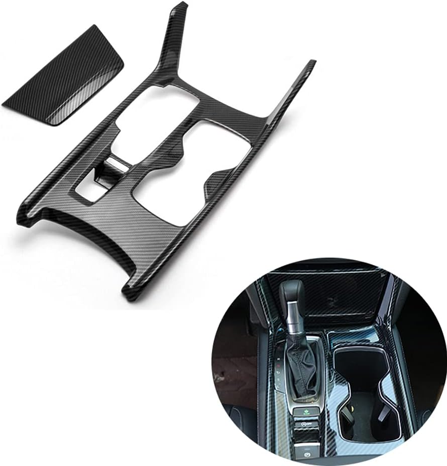 ABS Carbon Fiber Gear Shift Panel Trim Pack of 2 U427