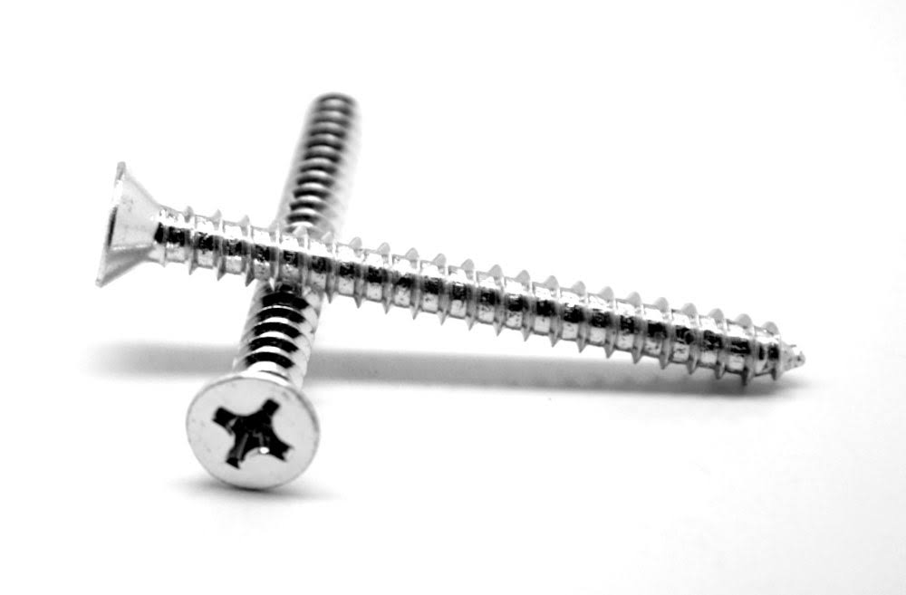 1/4-14 x 1 1/2 Sheet Metal Screw Phillips Flat Head Type AB Low Carbon Steel Zinc Plated I4209