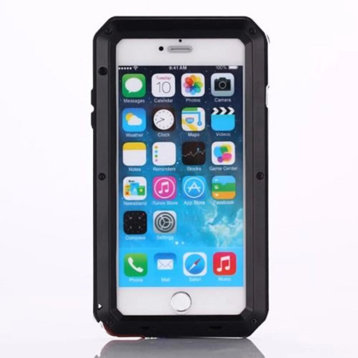 Black Heavy Duty Aluminum iPhone SE 3rd Generation 2022 Case N773