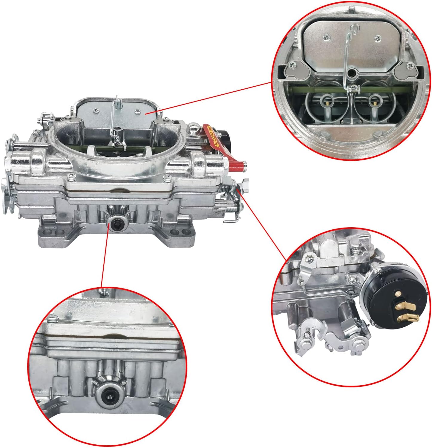 1405 Carburetor 600 CFM 4 Barrel Square Bore Performance Carburetor P69290
