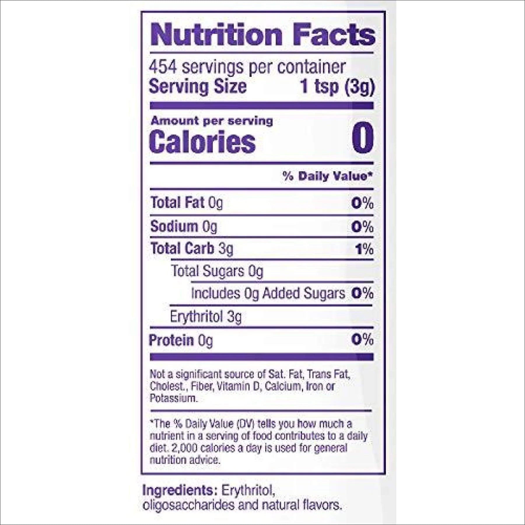 Sugar Replacement Sweetener, 48oz U3247