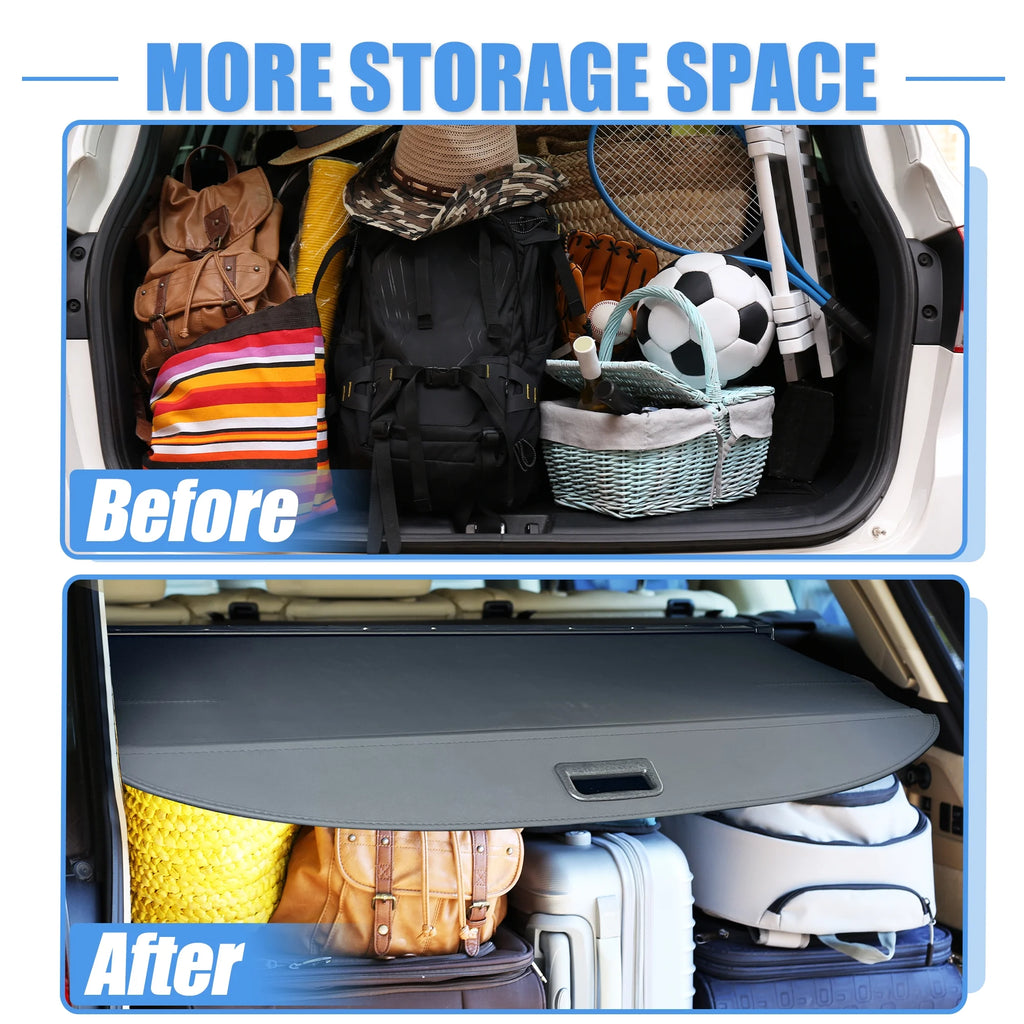 Retractable Cargo Cover for Subaru XV SUV Rear Trunk Shade Black U18803