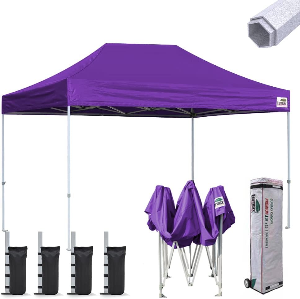 10'x10' Pop-up Canopy Tent with Heavy Duty Wheeled Carry Bag H25054