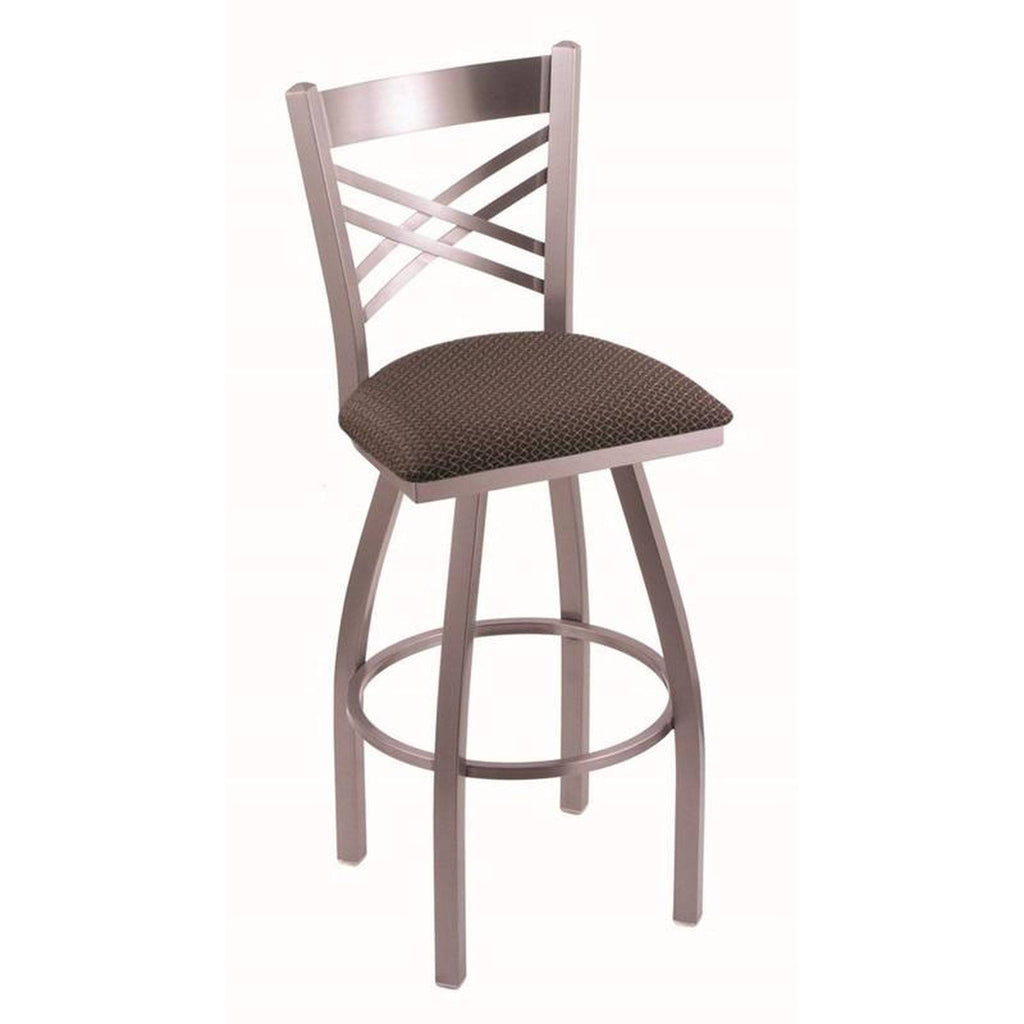 30x22 Stainless Swivel Stool with Truffle Seat W7458