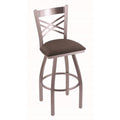 30x22 Stainless Swivel Stool with Truffle Seat W7458