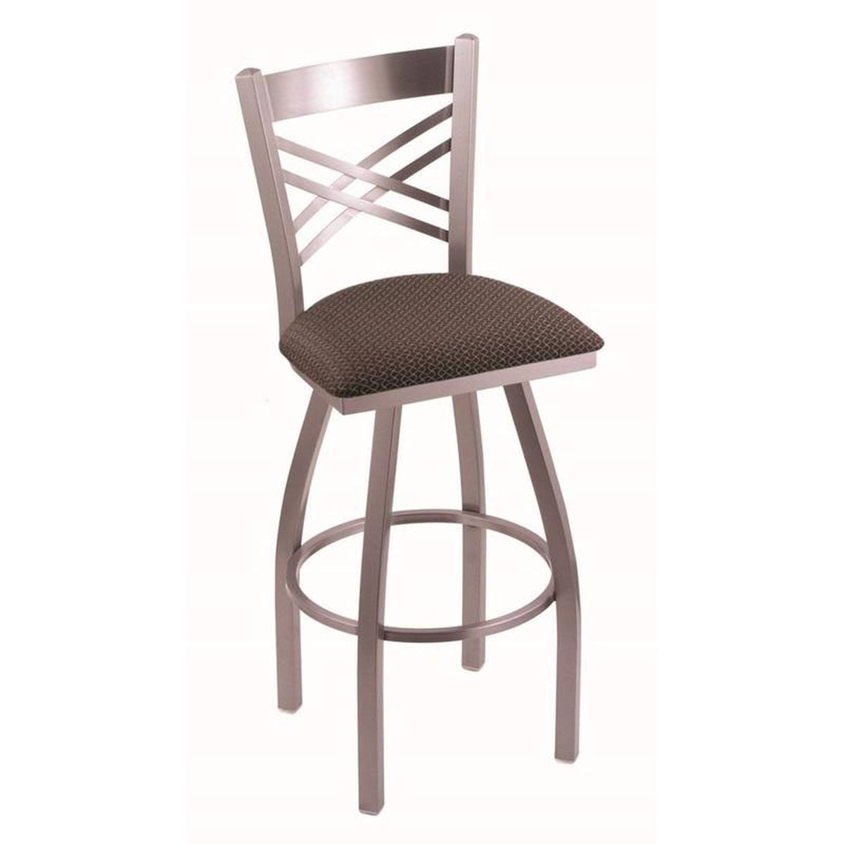 30x22 Stainless Swivel Stool with Truffle Seat W7458