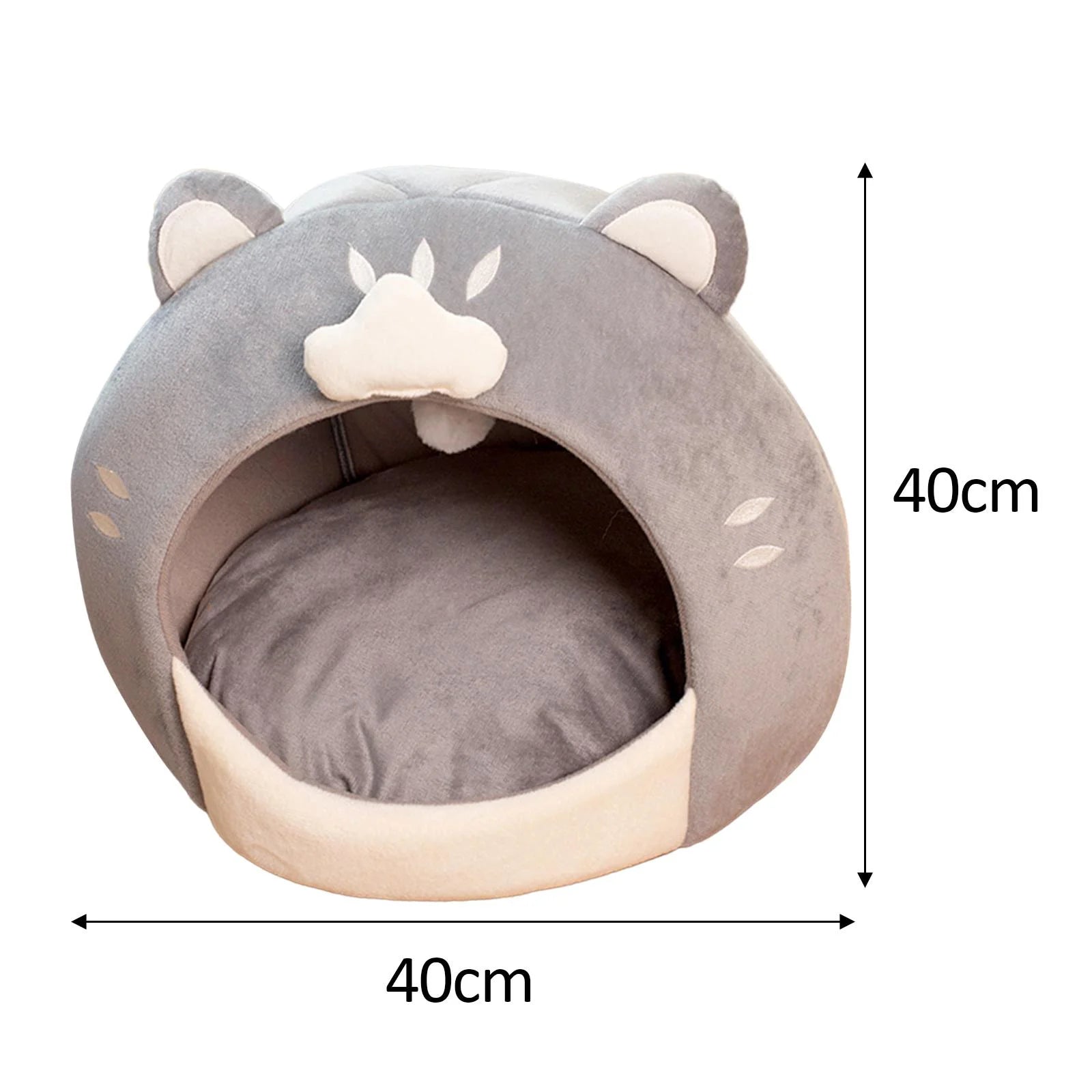 Cat Bed with Plush Ball Inner Cushion Machine Wash N228