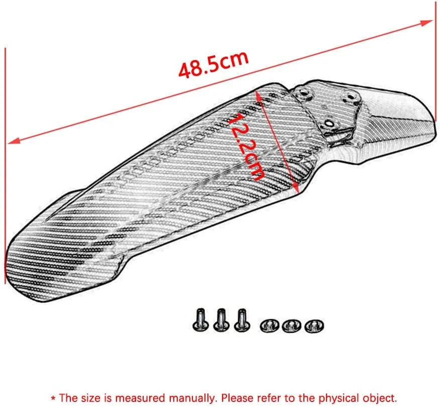 Imitation Carbon Fiber Front Fender Motorcycle Mudguards Protector L747