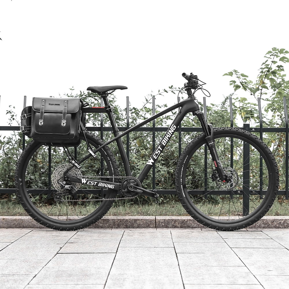 Retro Leather Bike Rear Bag N594