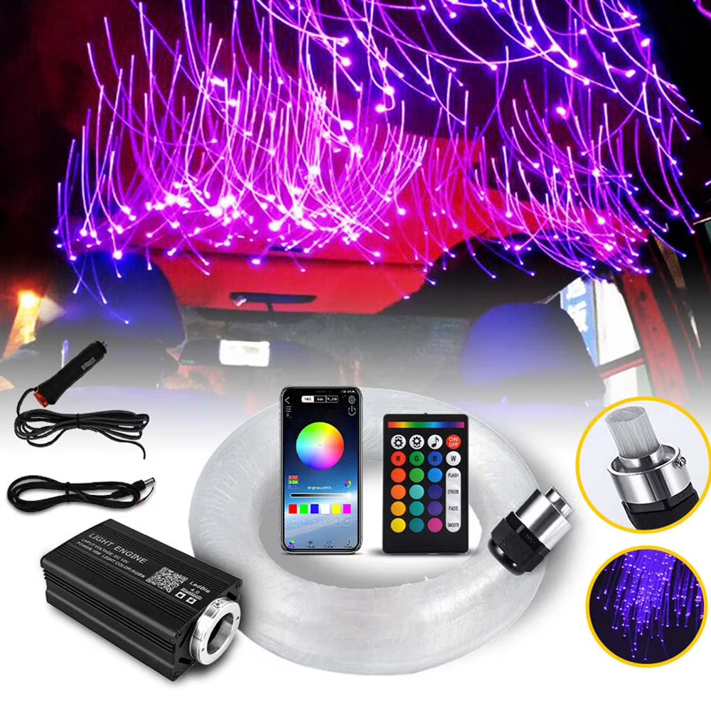 500pc Fiber Optic Car Headliner Star Light Kit Remote V18895