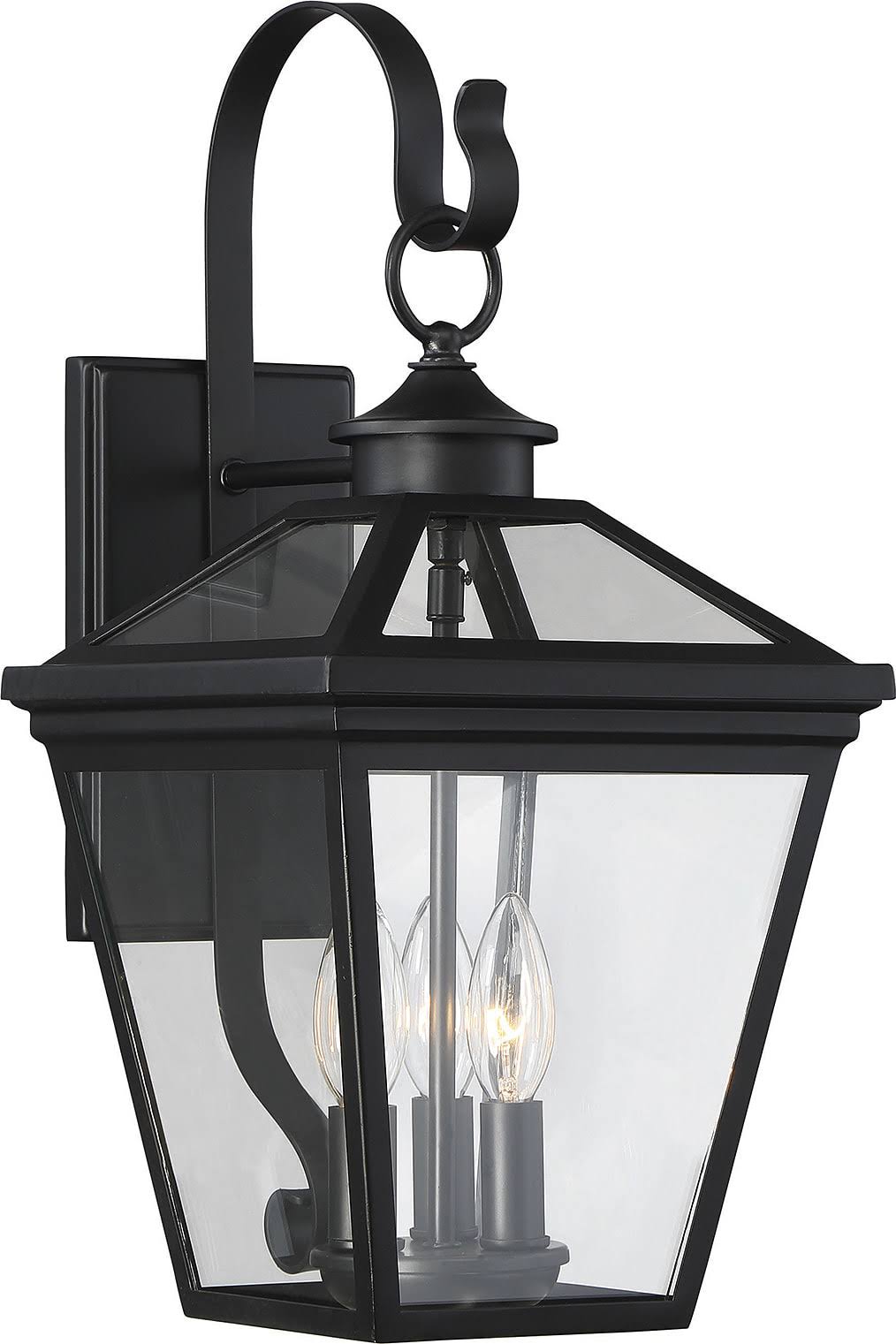 Black Steel Wall Lantern B837910