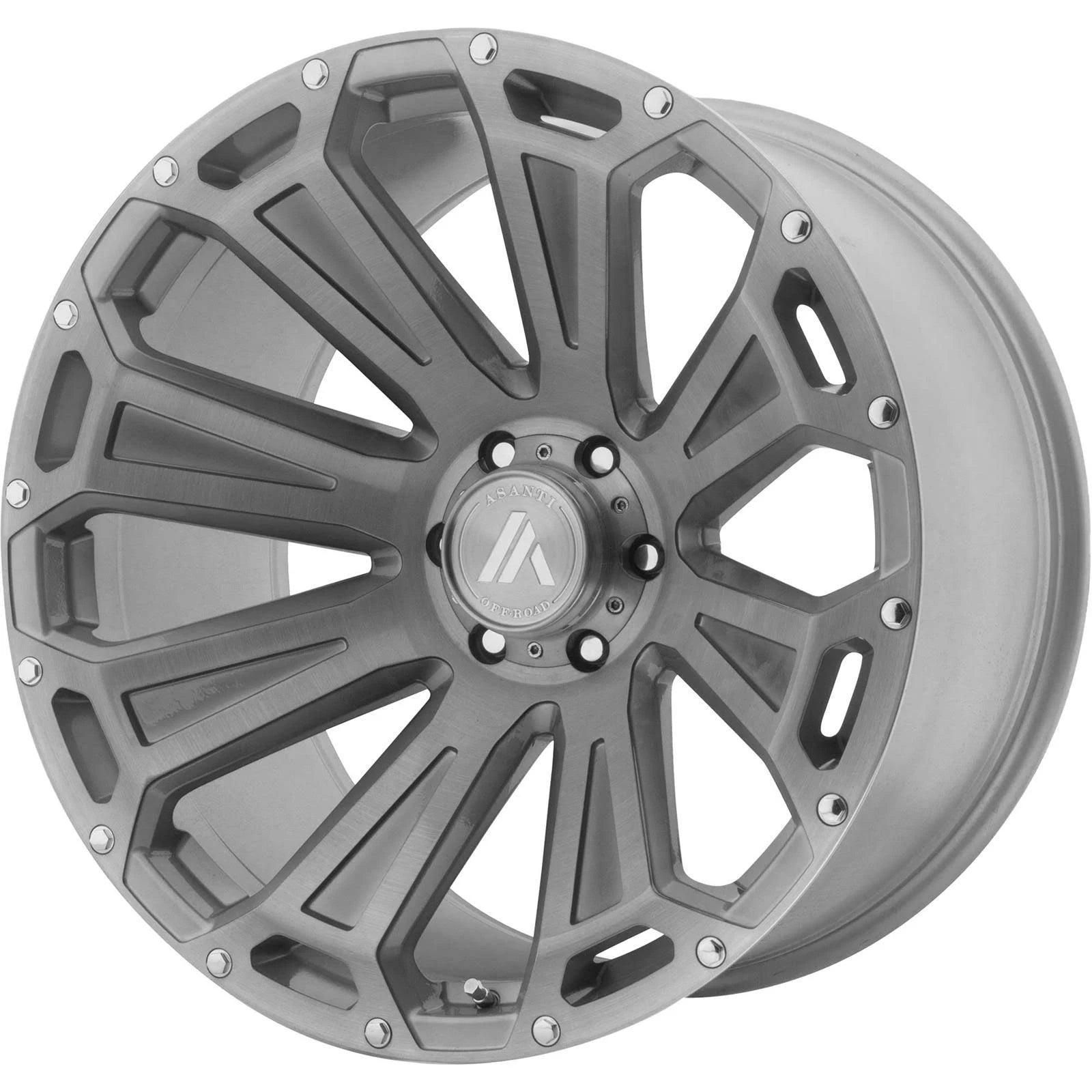 20x12 6x135.00 Titanium-Brushed (-40 mm) Off Road Wheel F545