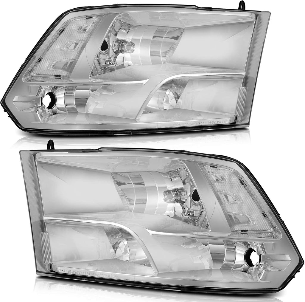 Chrome Housing Clear Reflector Clear Lens Headlight Assembly K16364